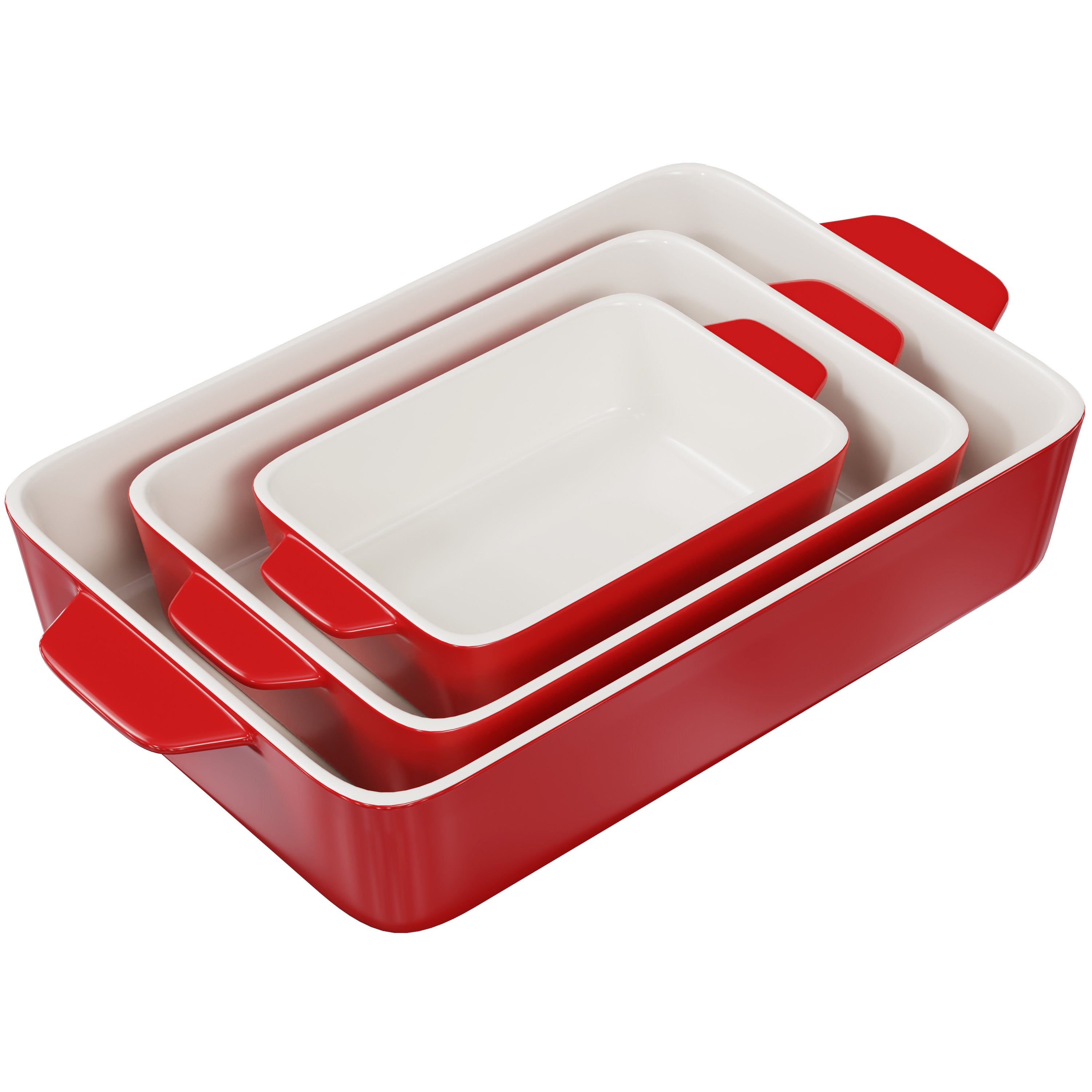 kook-cherry-red-baking-dishes-set-of-3 image 5