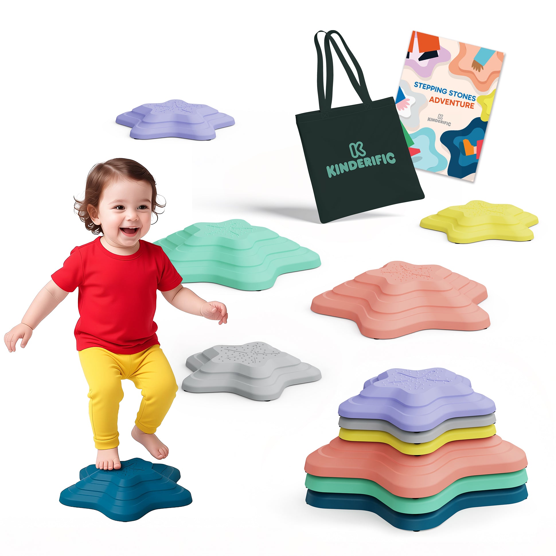 kook-turtle-stepping-stones-for-kids-outdoor-play-motor-skills-12-piece-set image 3