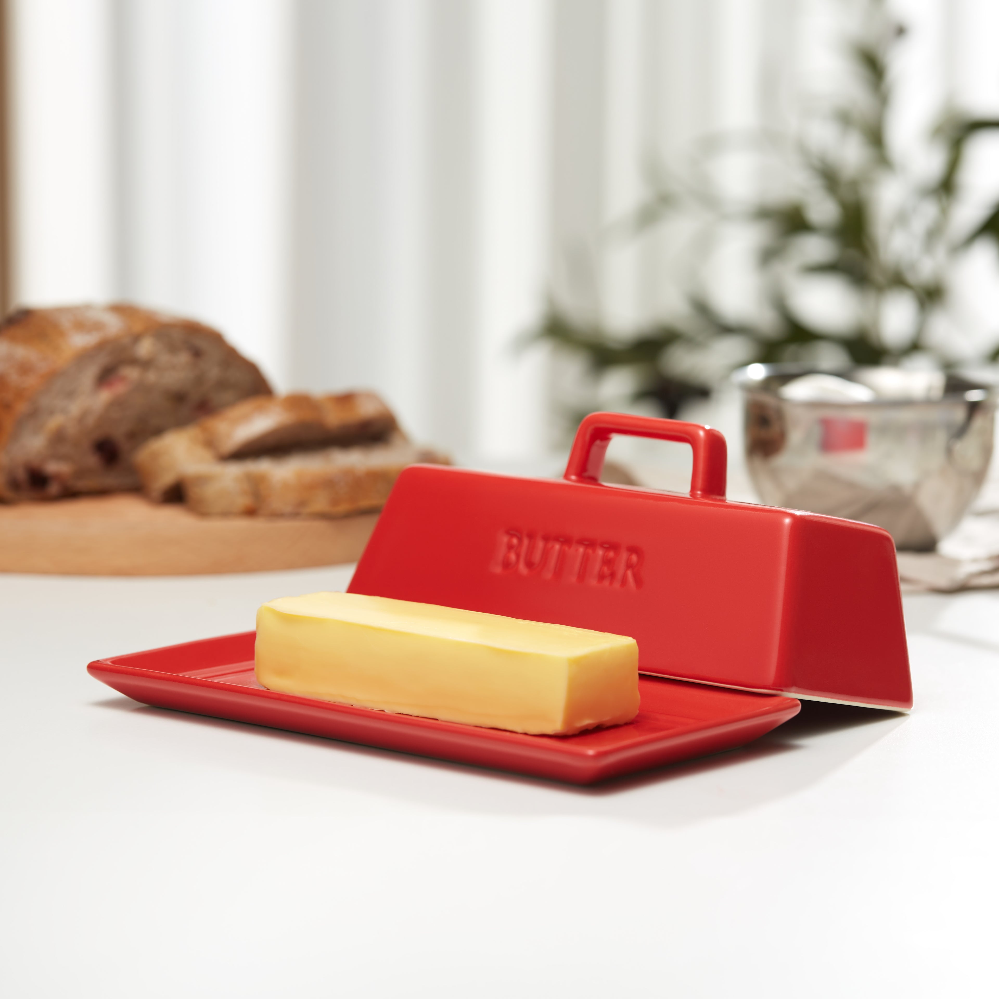 kook-ceramic-butter-dish-with-lid-1-stick-capacity-microwave-dishwasher-safe image 7