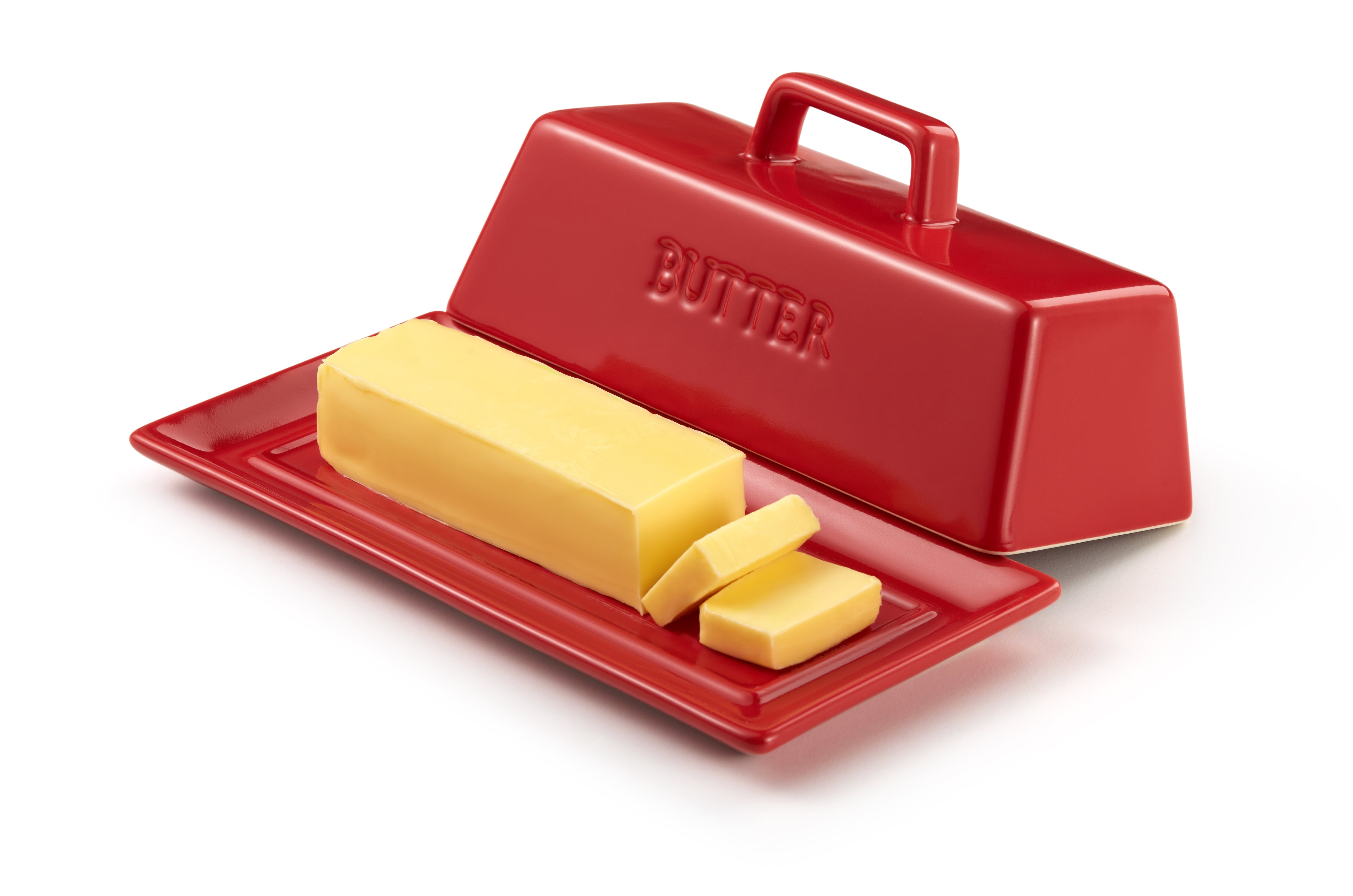 kook-ceramic-butter-dish-with-lid-1-stick-capacity-microwave-dishwasher-safe image 6