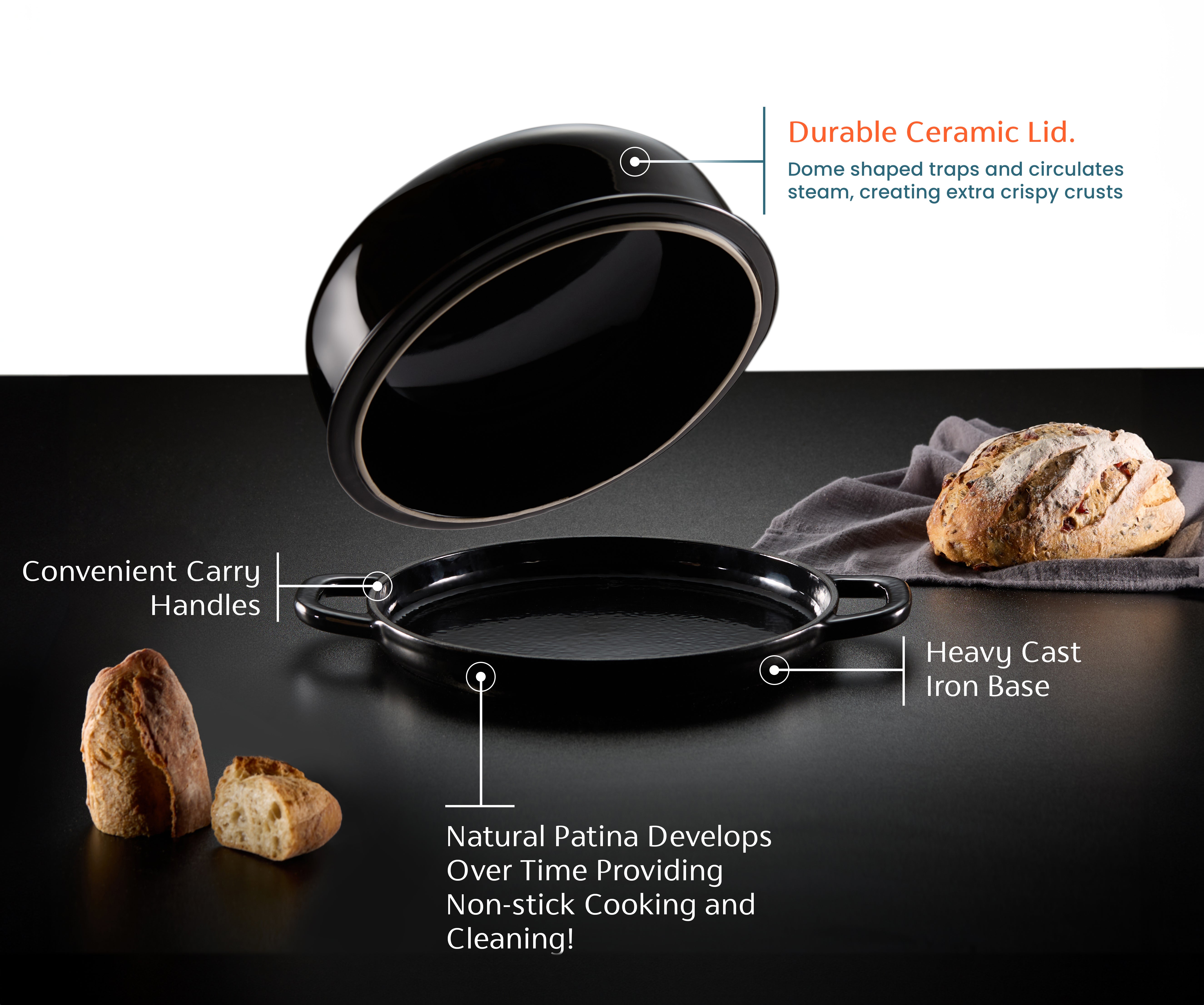 kook-enameled-cast-iron-bread-oven image 3