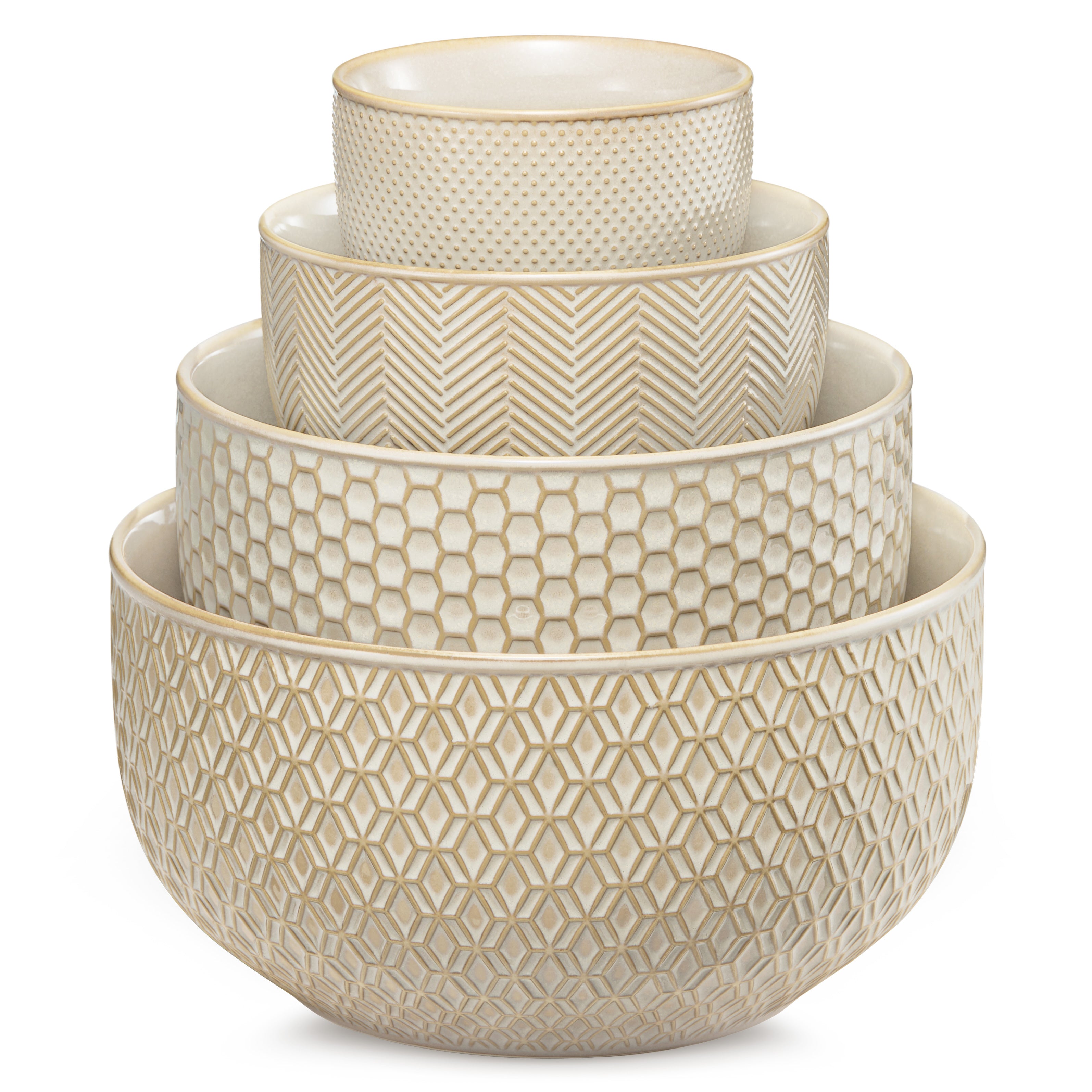 kook-narbonne-nesting-bowls-20-44-98-145-oz-set-of-4-cream-stoneware-with-copper image 5