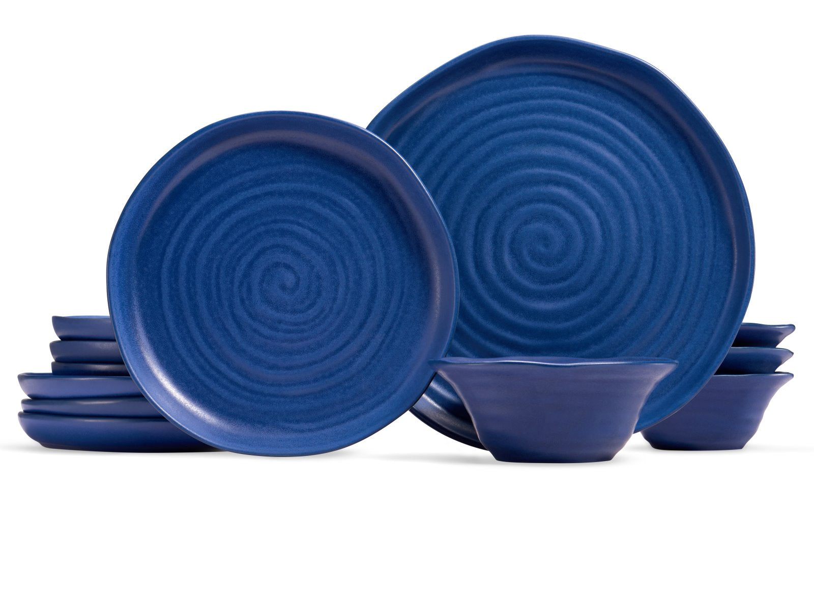 kook-ceramic-dinnerware-set-12-piece-service-for-4-navy image 1