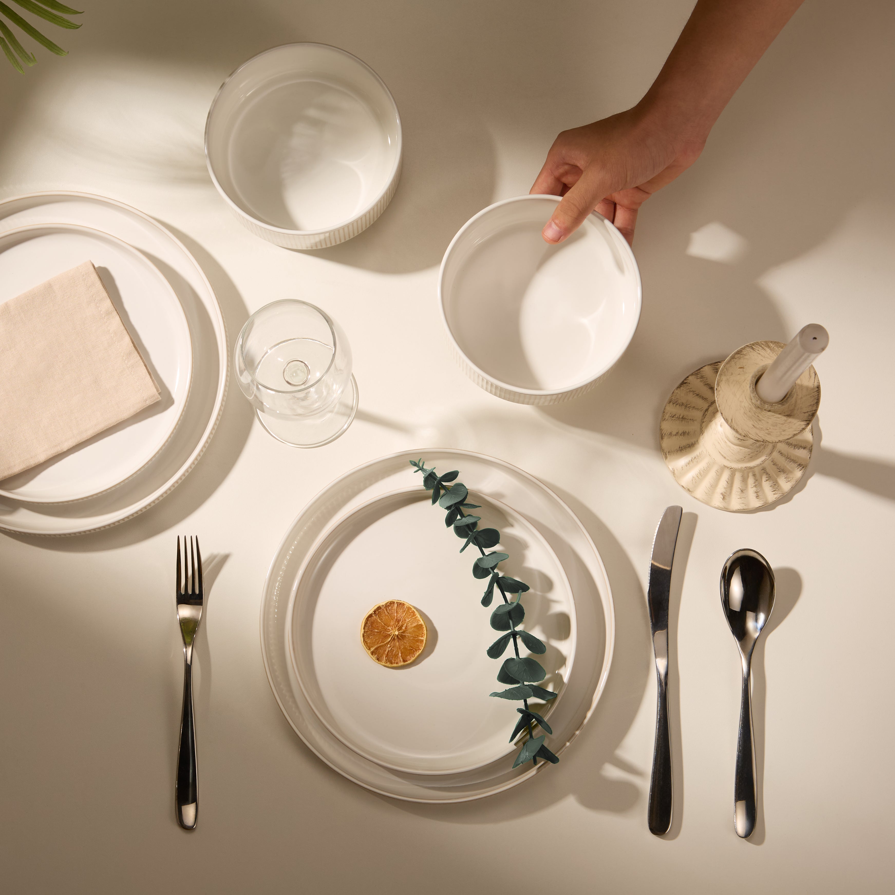 kook-hearthstone-collection-12-piece-ceramic-dinnerware-set-service-for-4 image 2