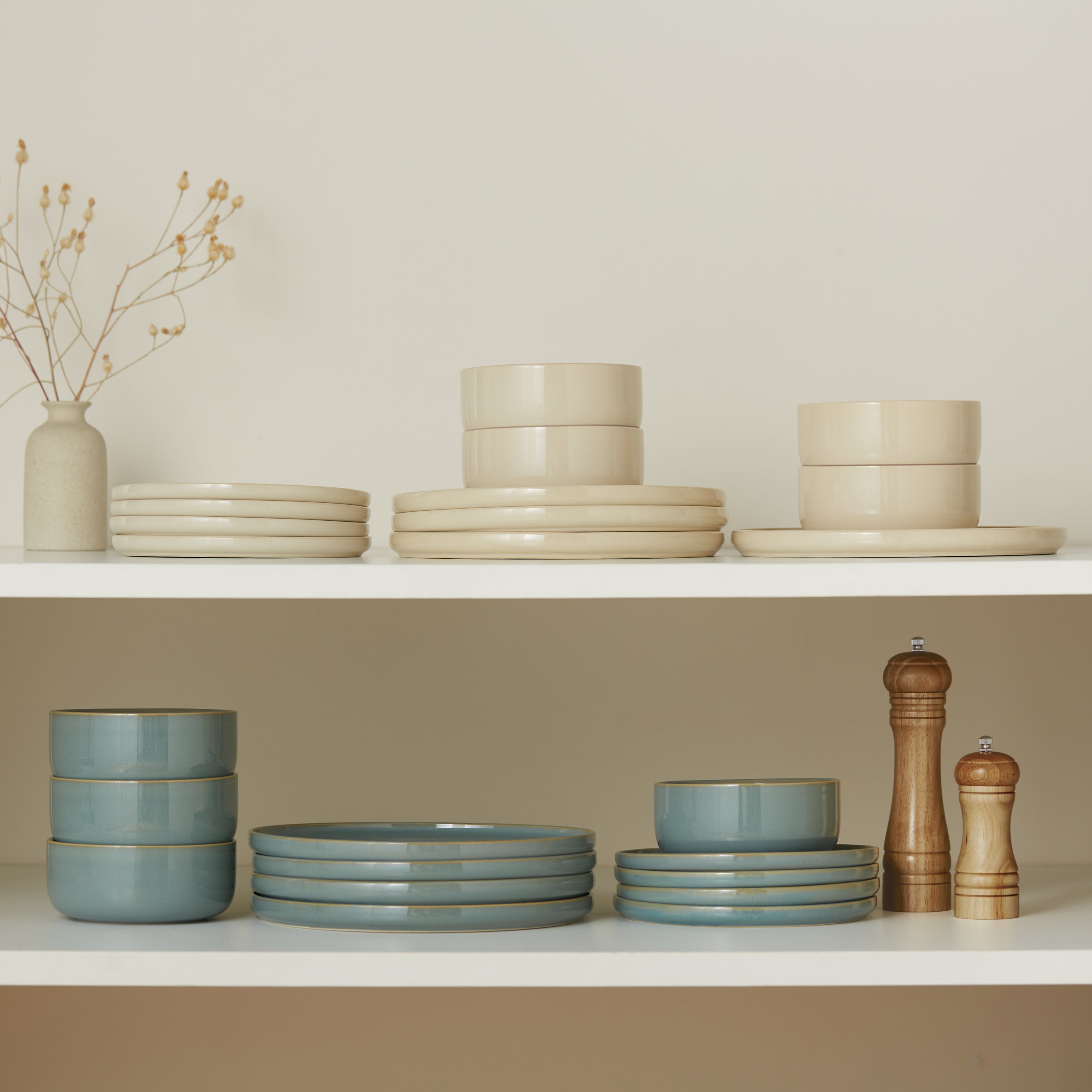 kook-somerset-collection-12-piece-ceramic-dinnerware-set-service-for-4-stoneware image 4