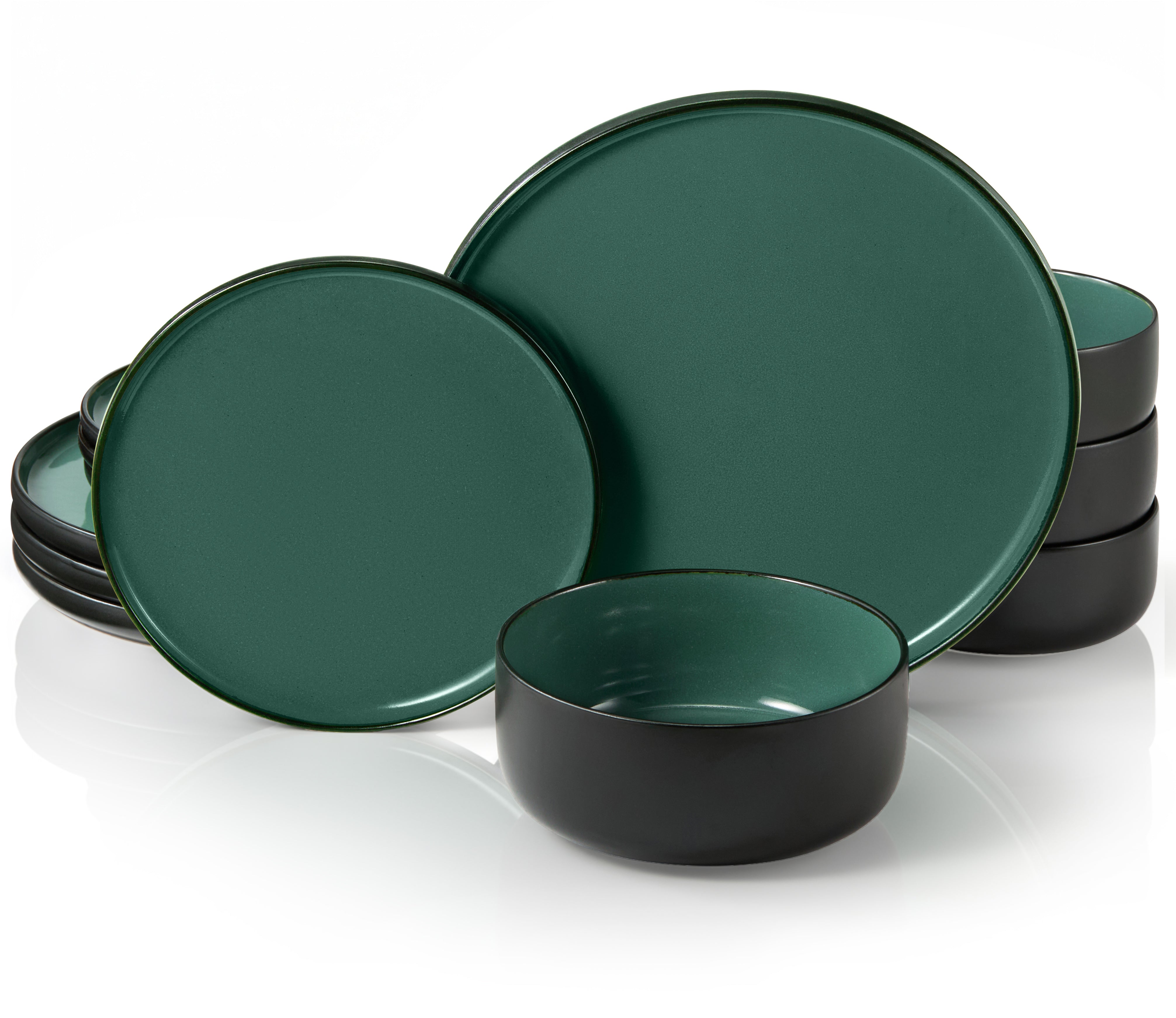 kook-somerset-collection-12-piece-ceramic-dinnerware-set-service-for-4-stoneware image 6