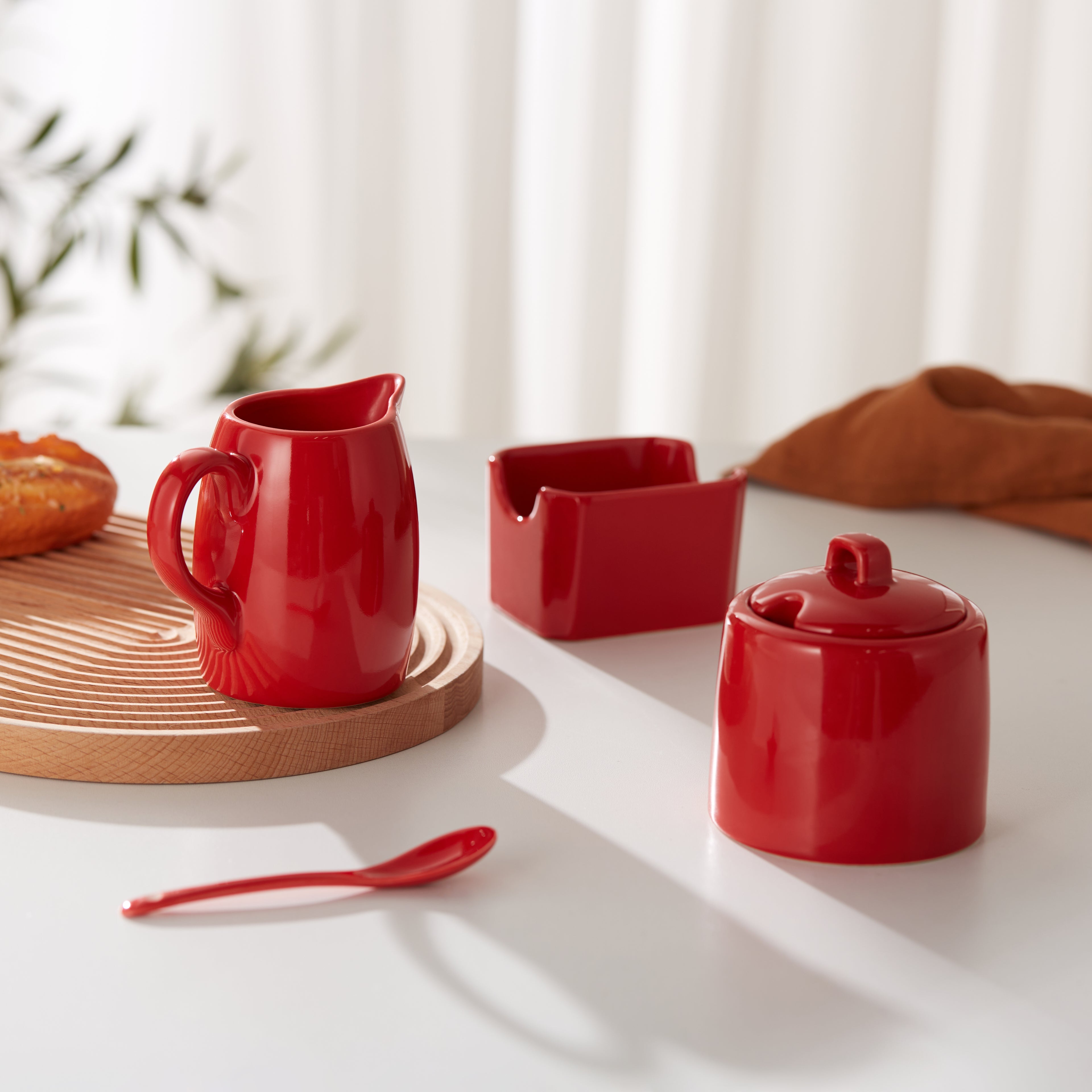 kook-sugar-and-creamer-set-porcelain-3-piece image 2