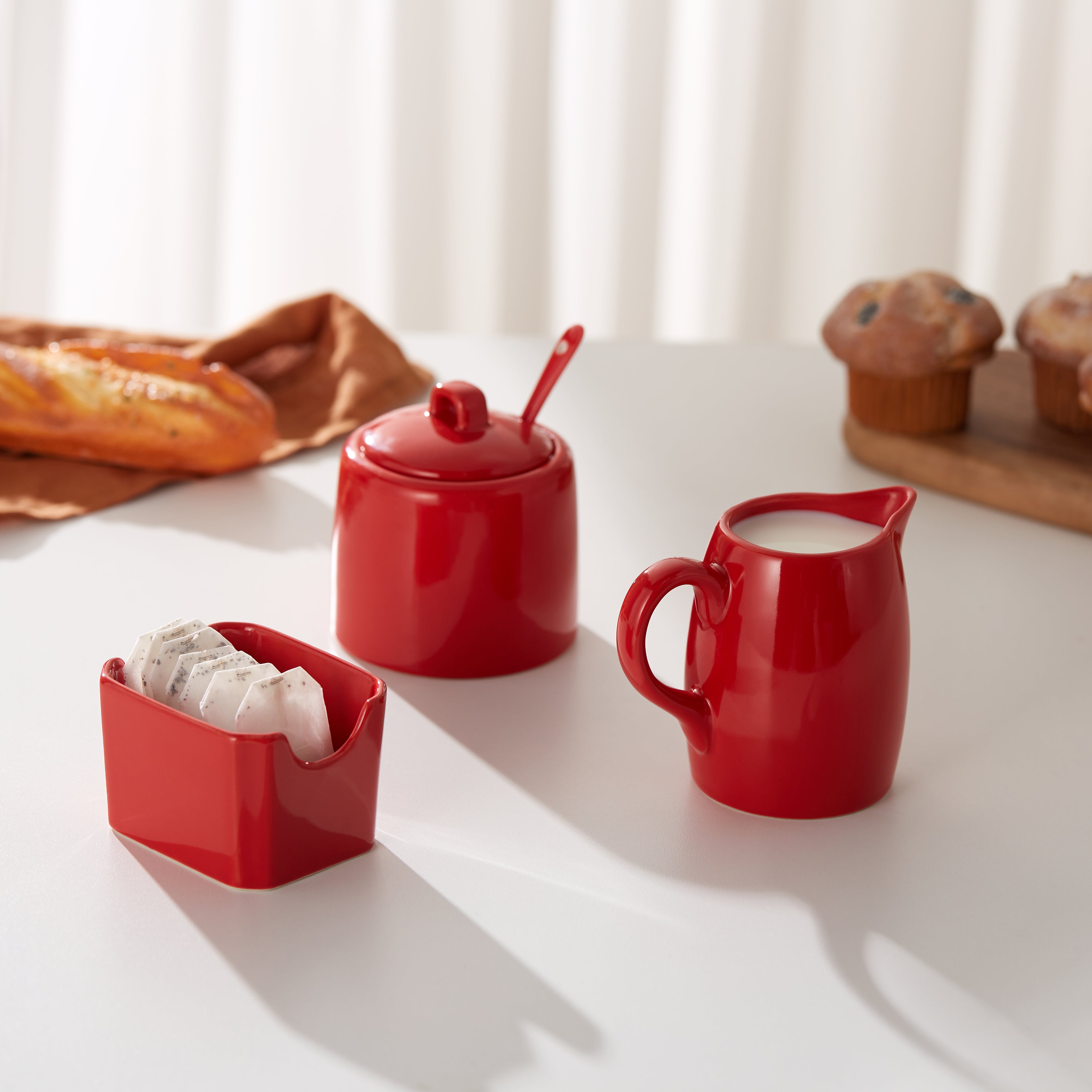 kook-sugar-and-creamer-set-porcelain-3-piece image 4