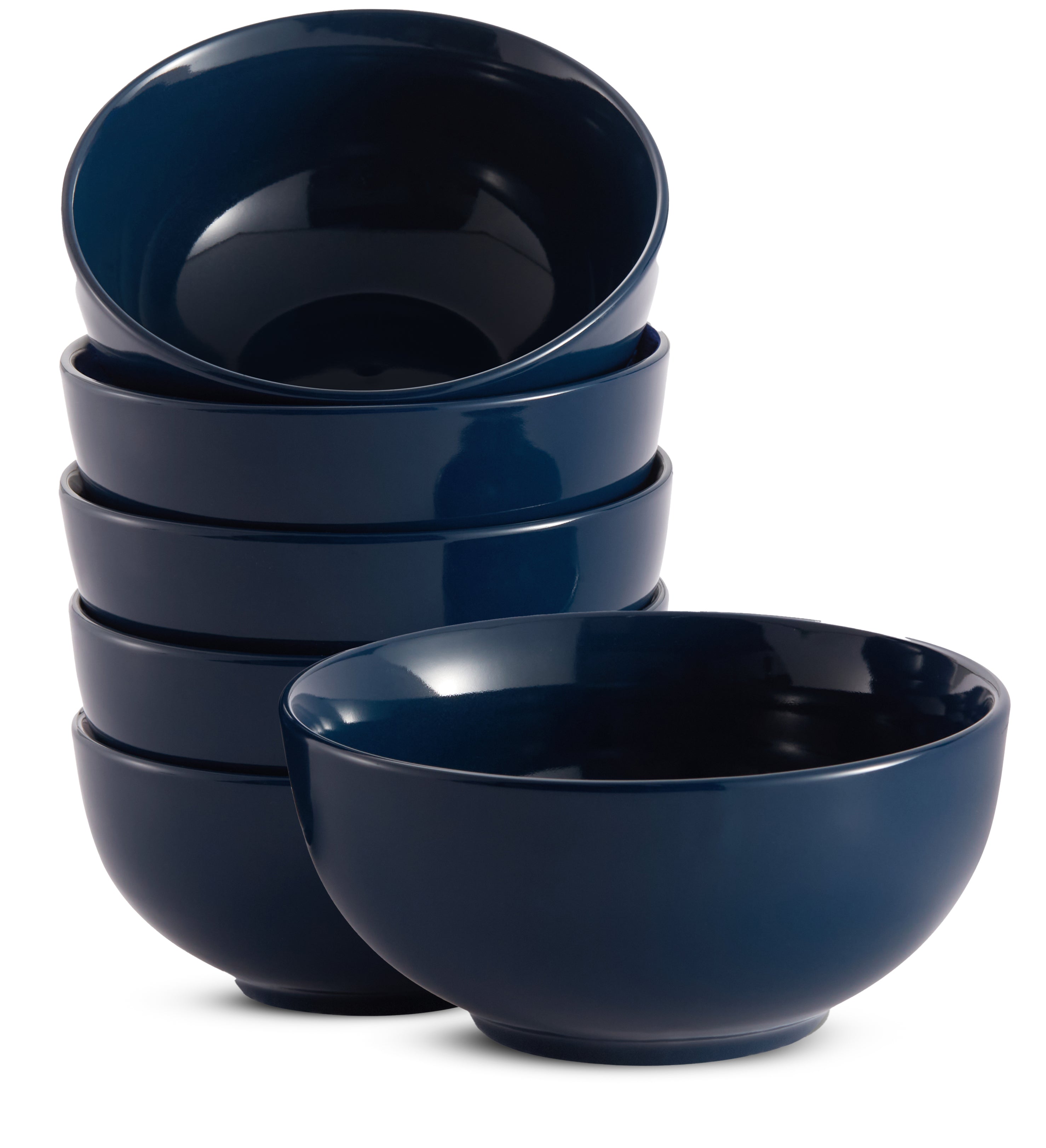 kook-20-oz-ceramic-cereal-bowls-set-of-6-snow-white-deep-durable image 7