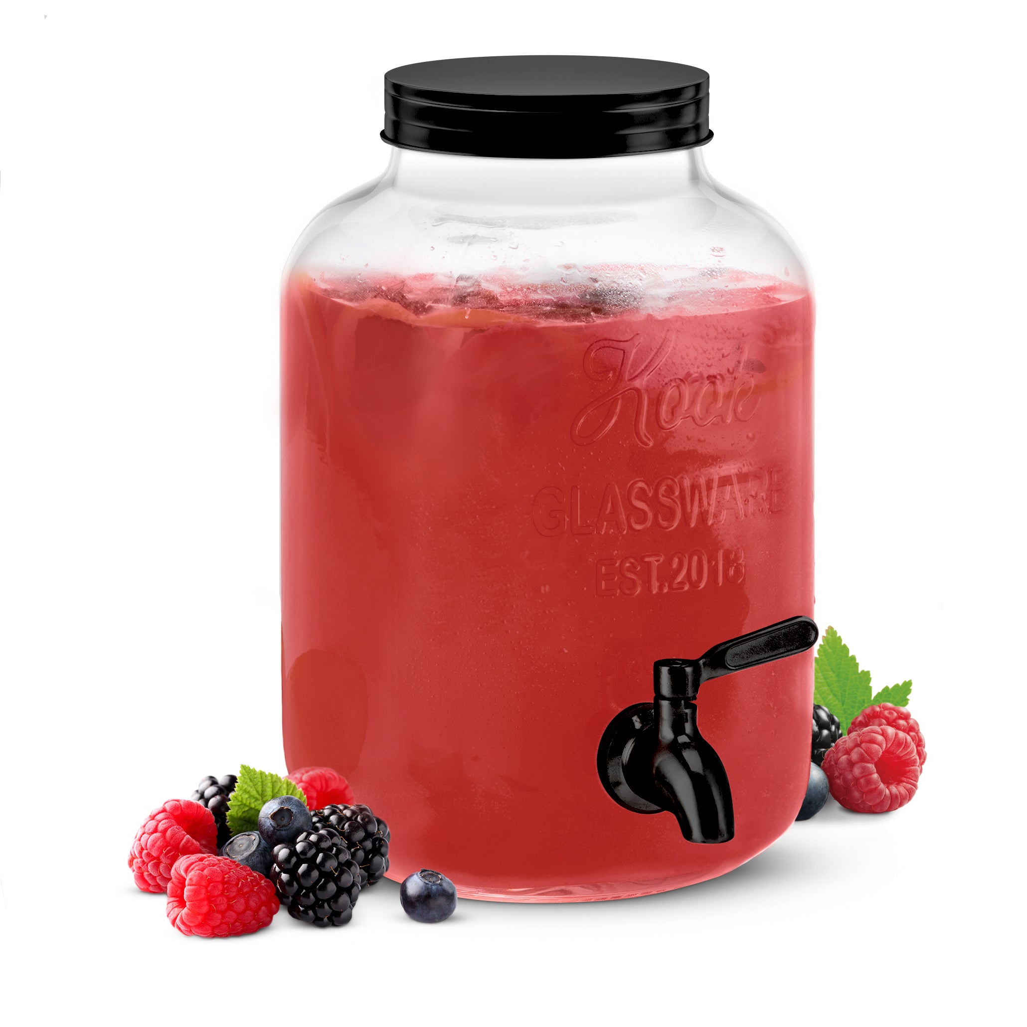 kook-glass-beverage-dispenser-1-gallon-with-stainless-steel-spigot image 4