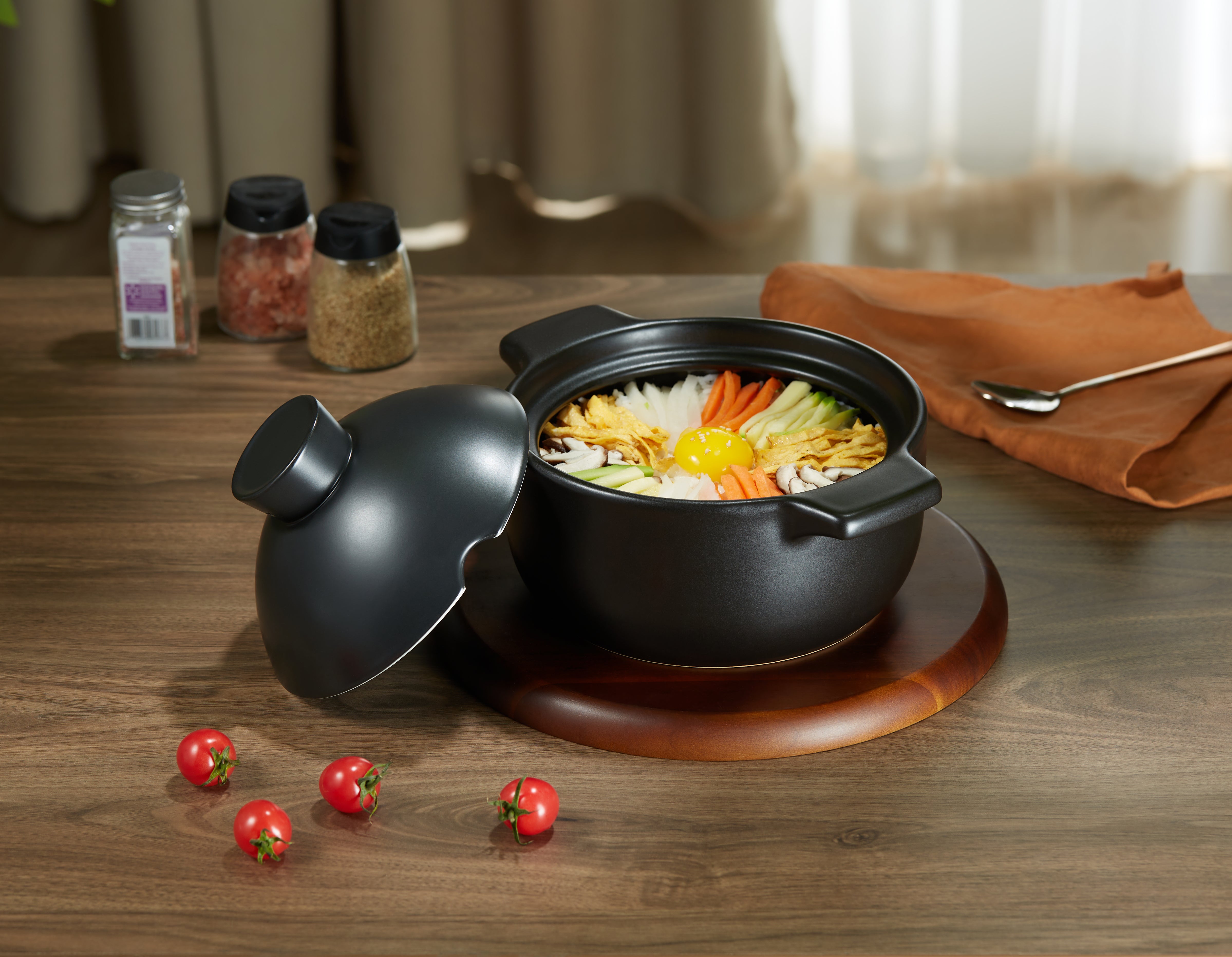 kook-korean-dolsot-pot-stoneware-traditional-bibimbap-stew-pot-even-heating-stov image 4