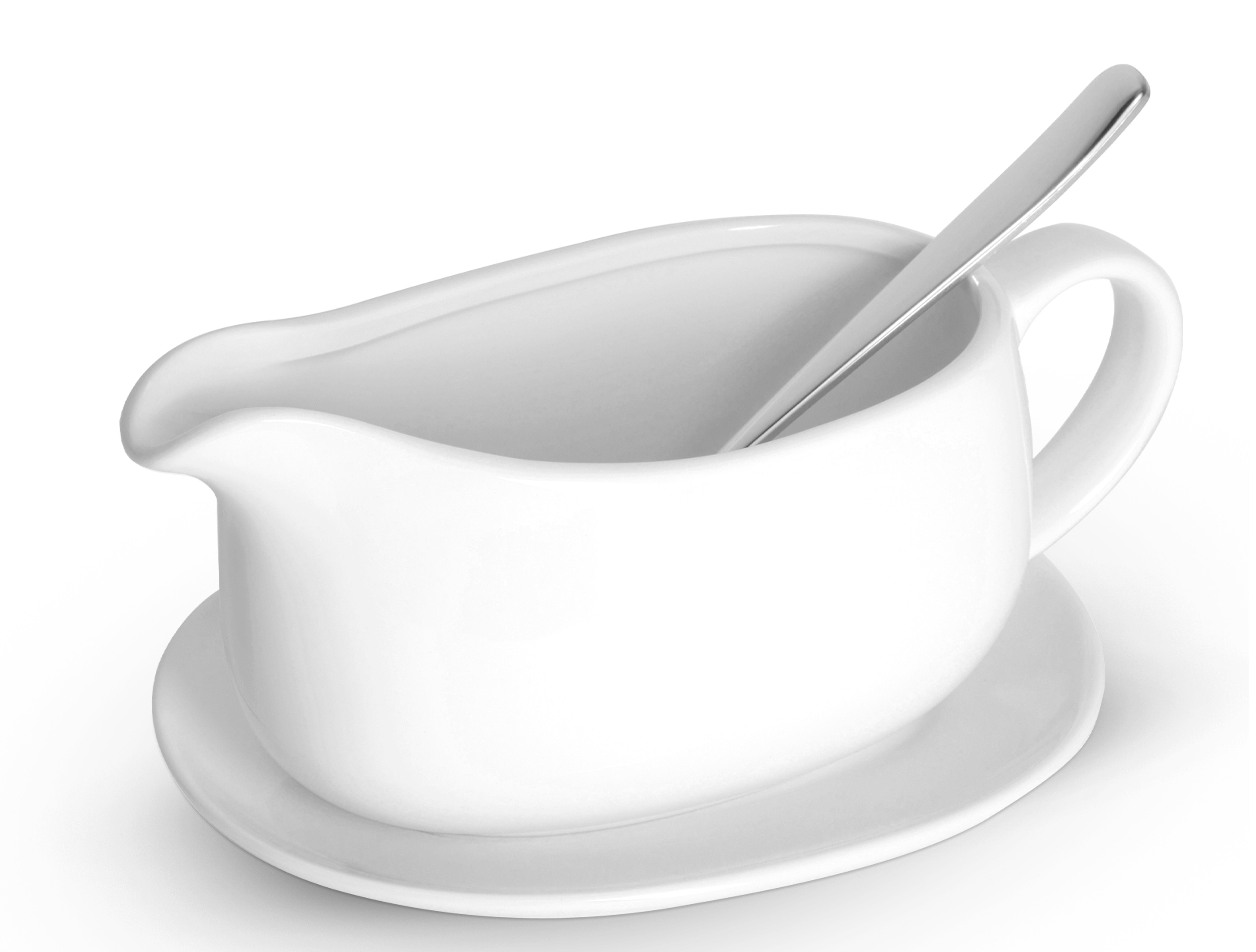 kook-euro-ceramic-gravy-boat-with-large-handle-for-sauces-dressings-snow-white-g image 6