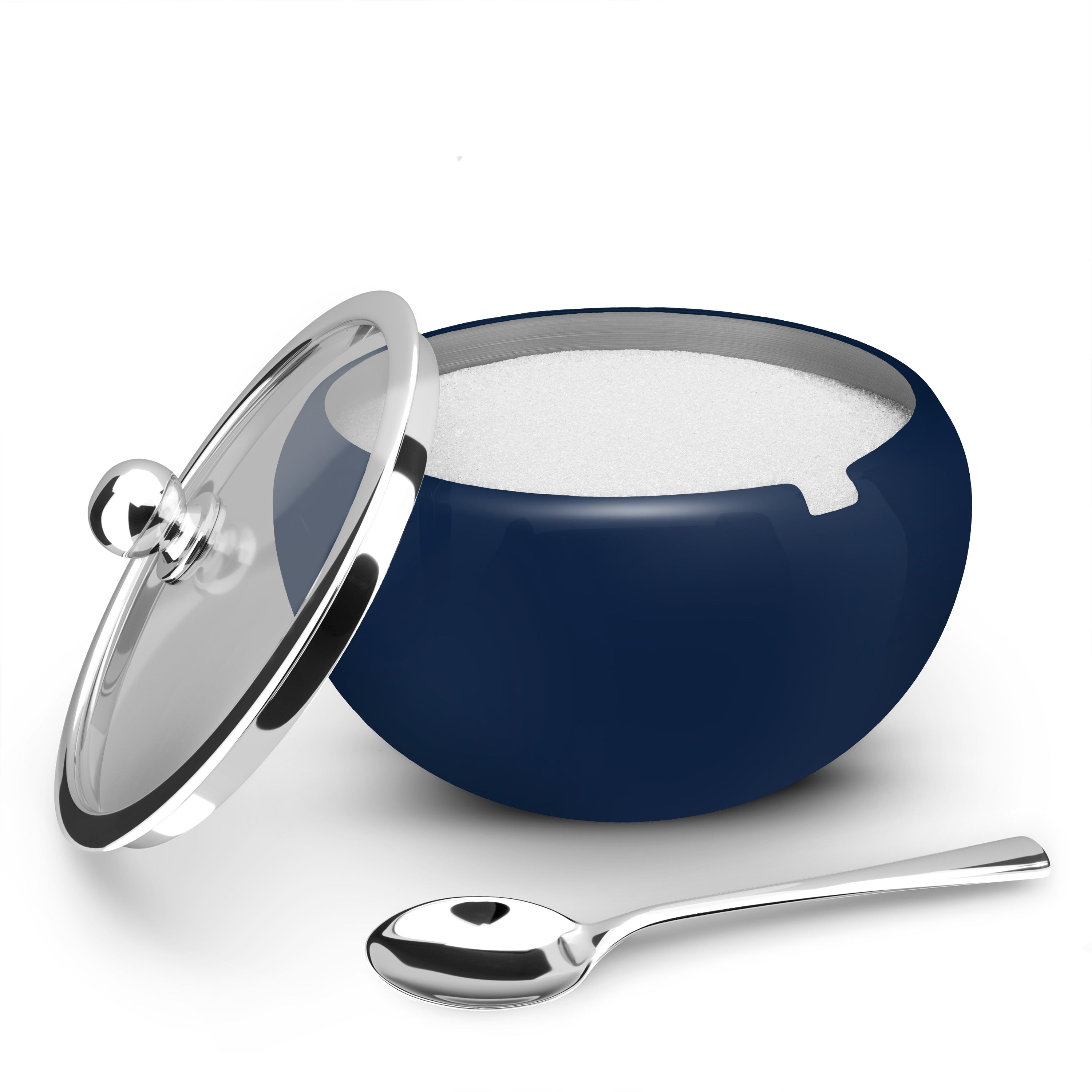 kook-large-stainless-steel-sugar-bowl-with-spoon-16-oz-rust-resistant image 8