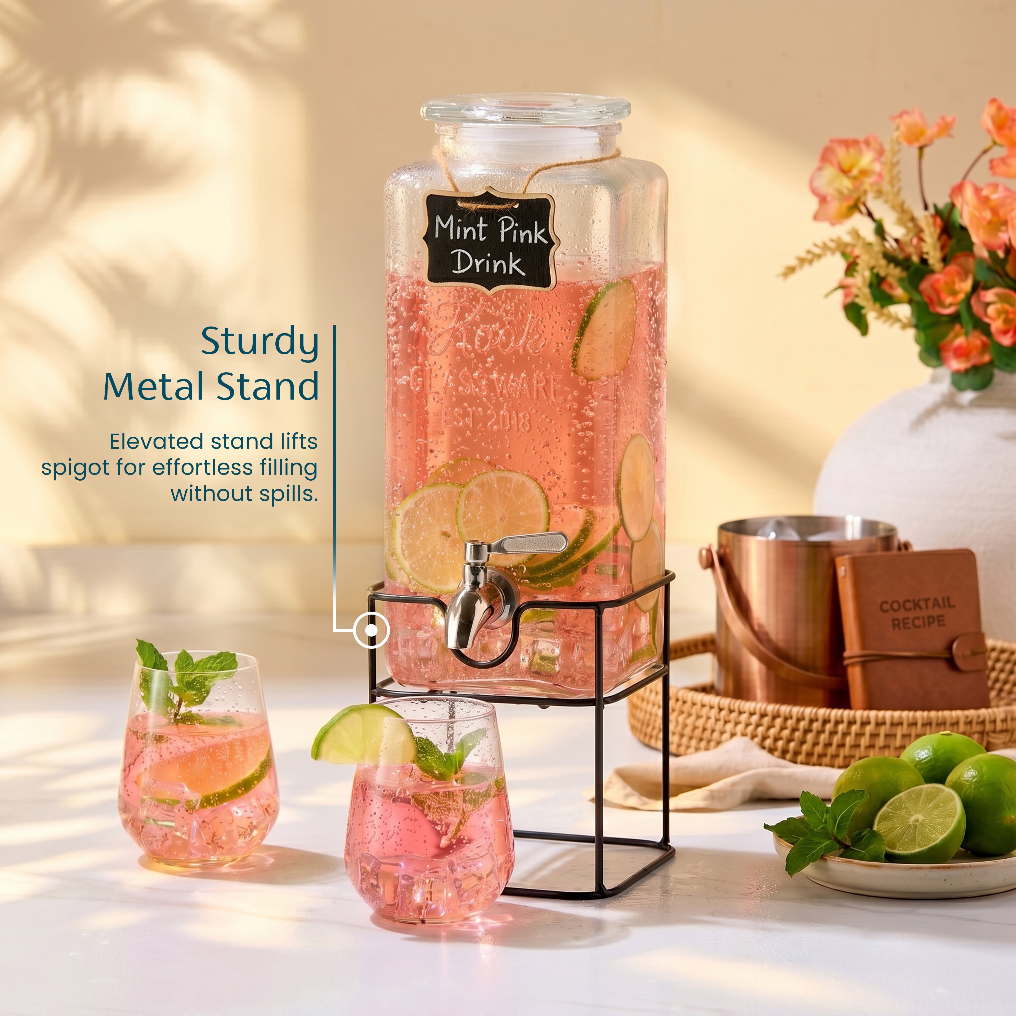 kook-glass-drink-dispenser-with-stainless-steel-spigot-80-oz-capacity image 7