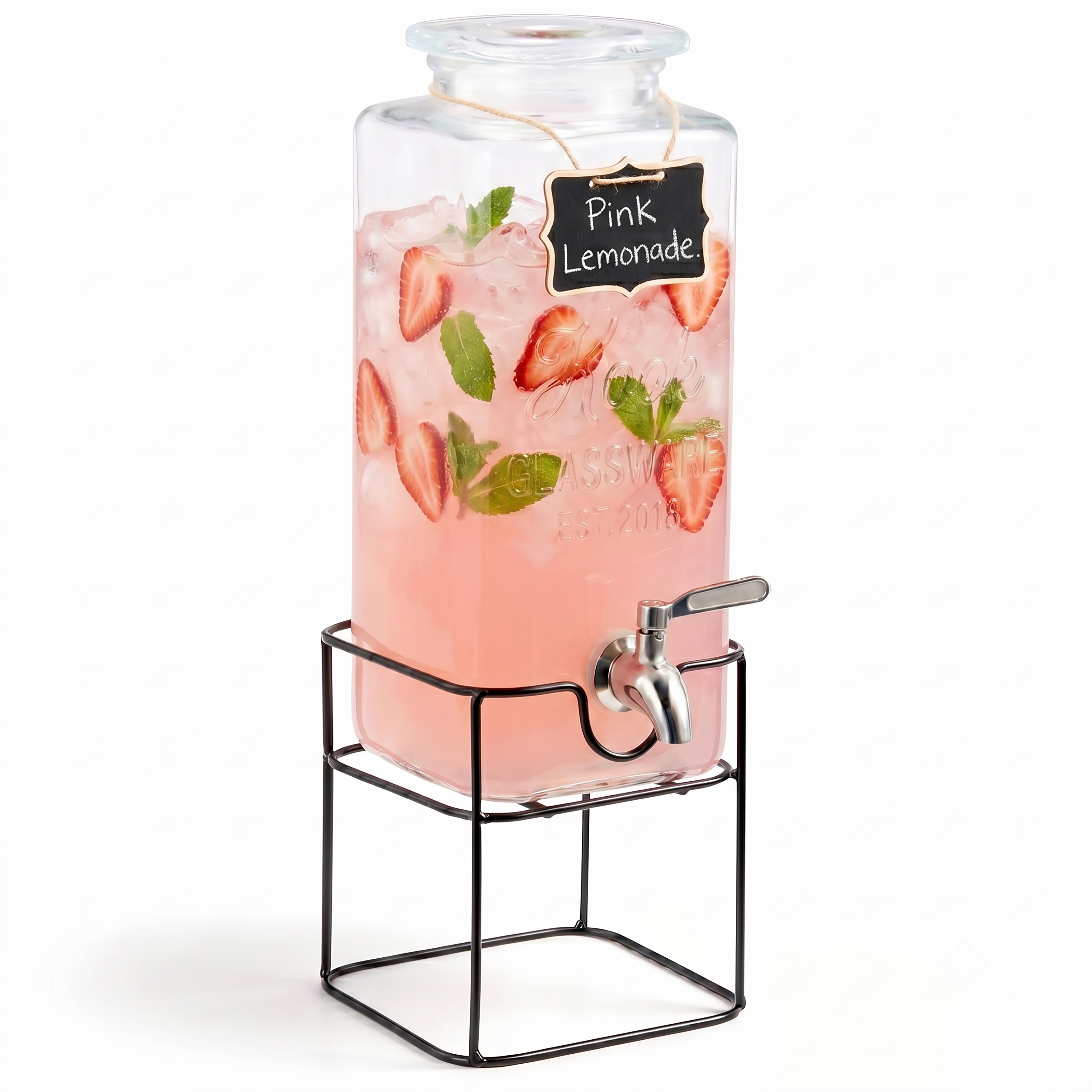 kook-glass-drink-dispenser-with-stainless-steel-spigot-80-oz-capacity image 5