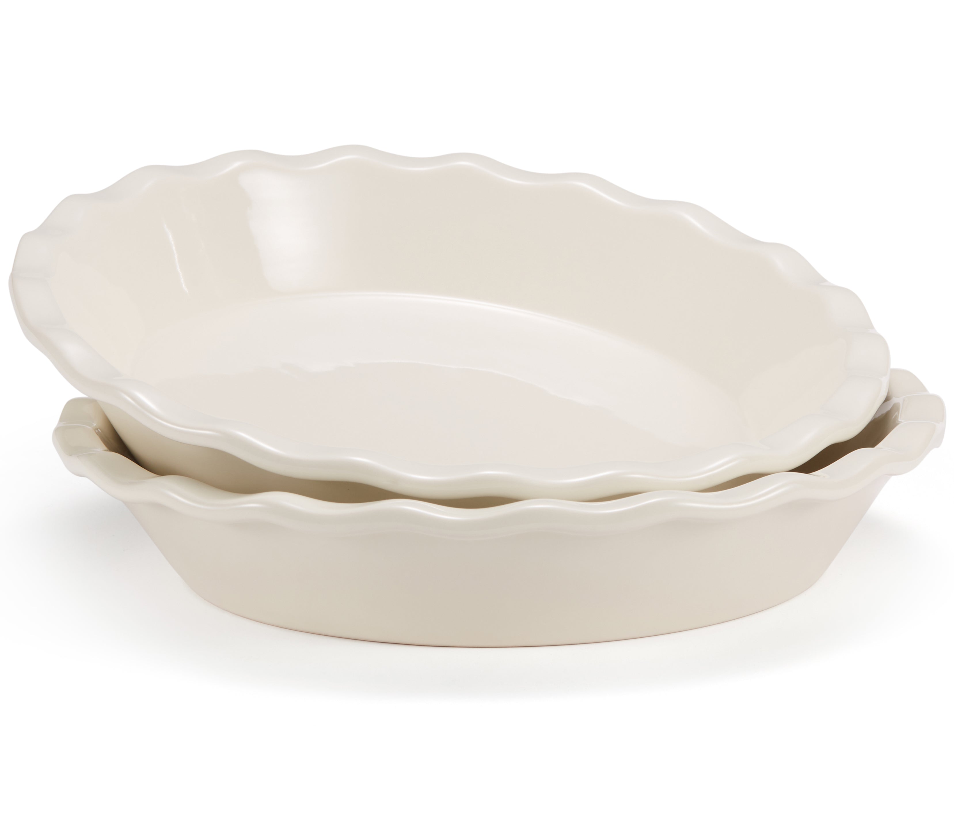 kook-ceramic-deep-pie-dish-with-wave-edge-9-inch-durable-glossy image 3