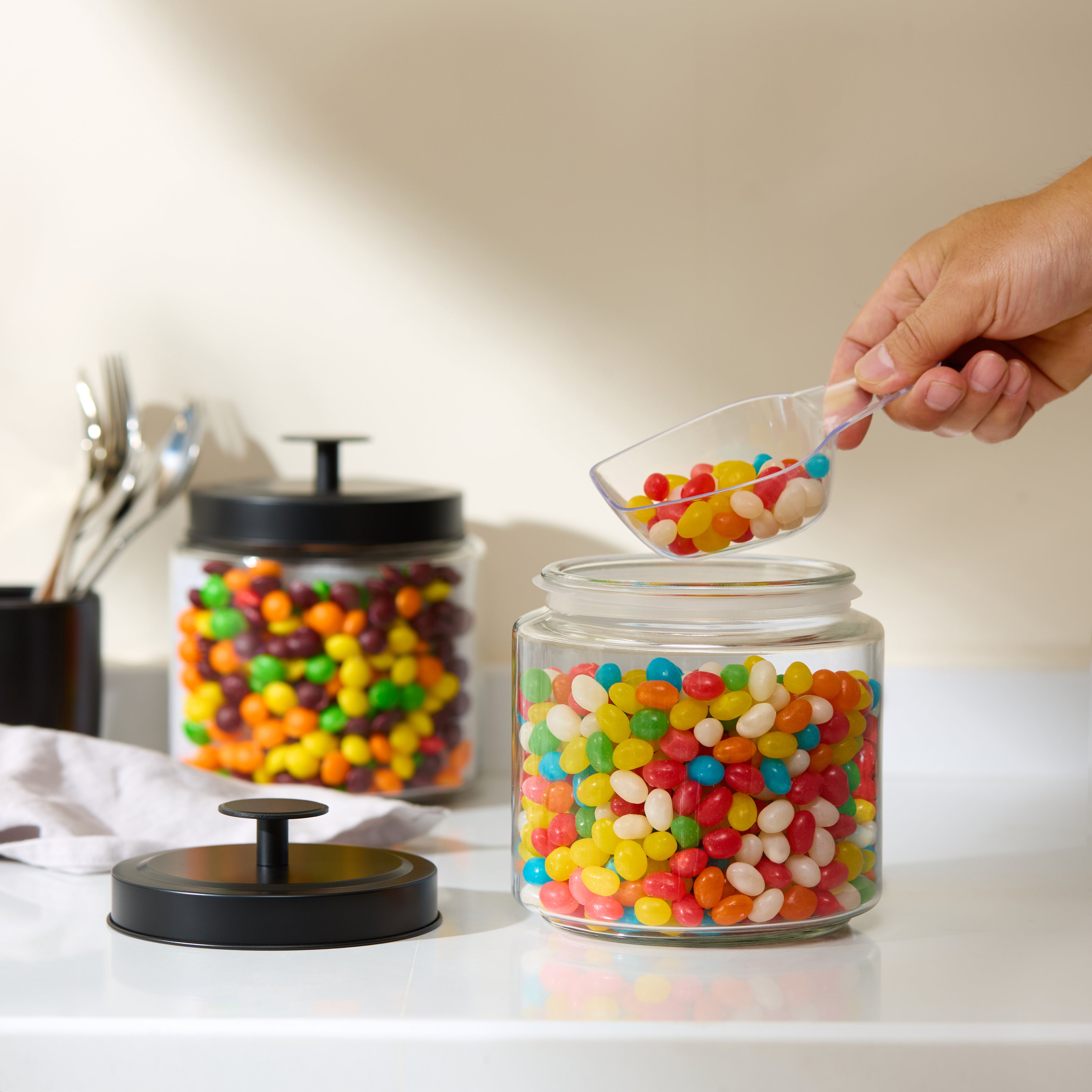 kook-glass-kitchen-canisters-set-of-2-3-7-liter-capacity-each image 5