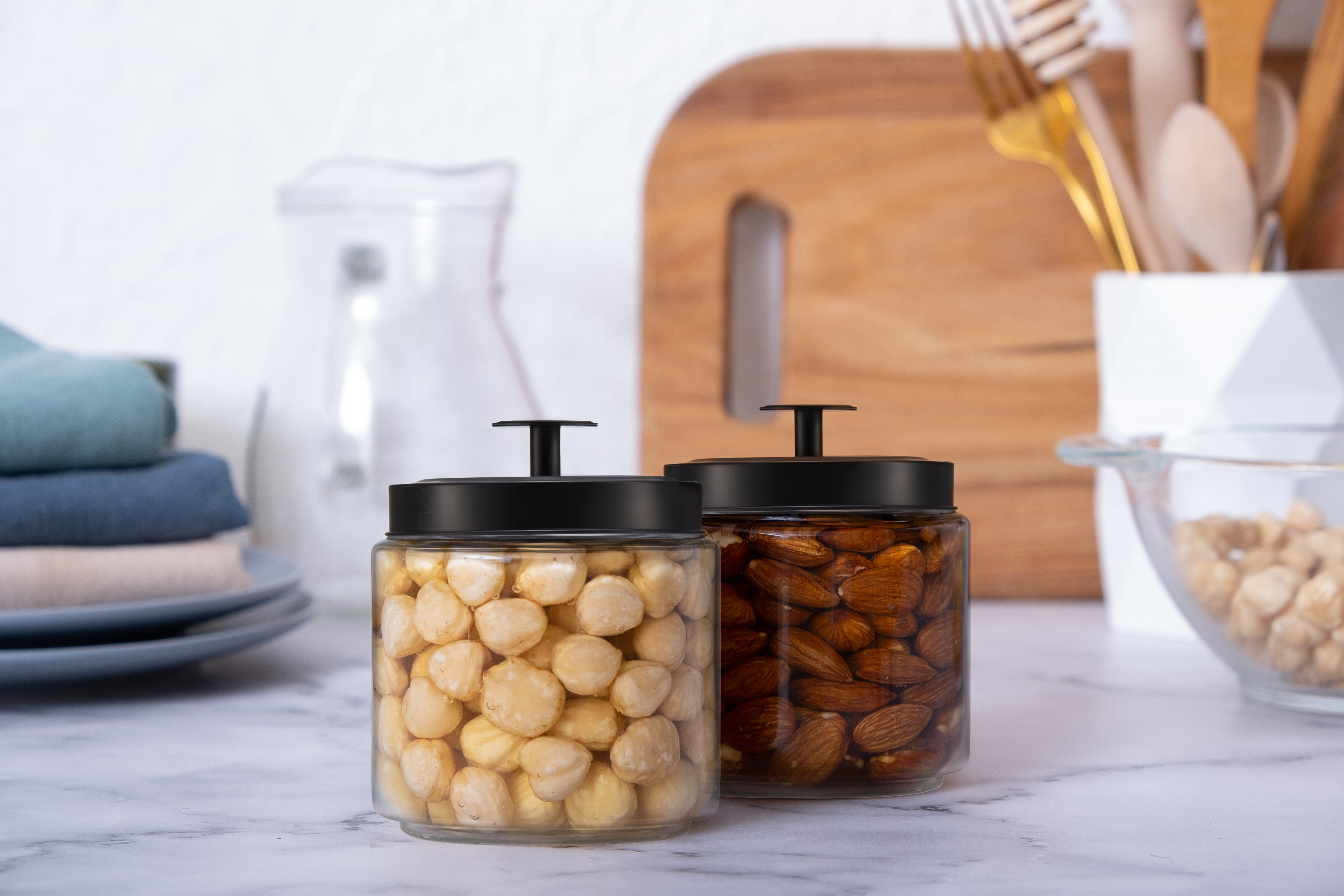 kook-glass-kitchen-canisters-set-of-2-3-7-liter-capacity-each image 7