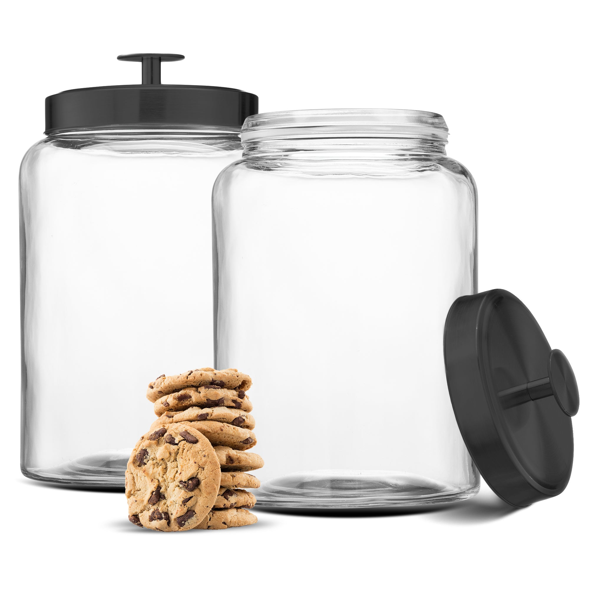 kook-glass-kitchen-canisters-set-of-2-3-7-liter-capacity-each image 3